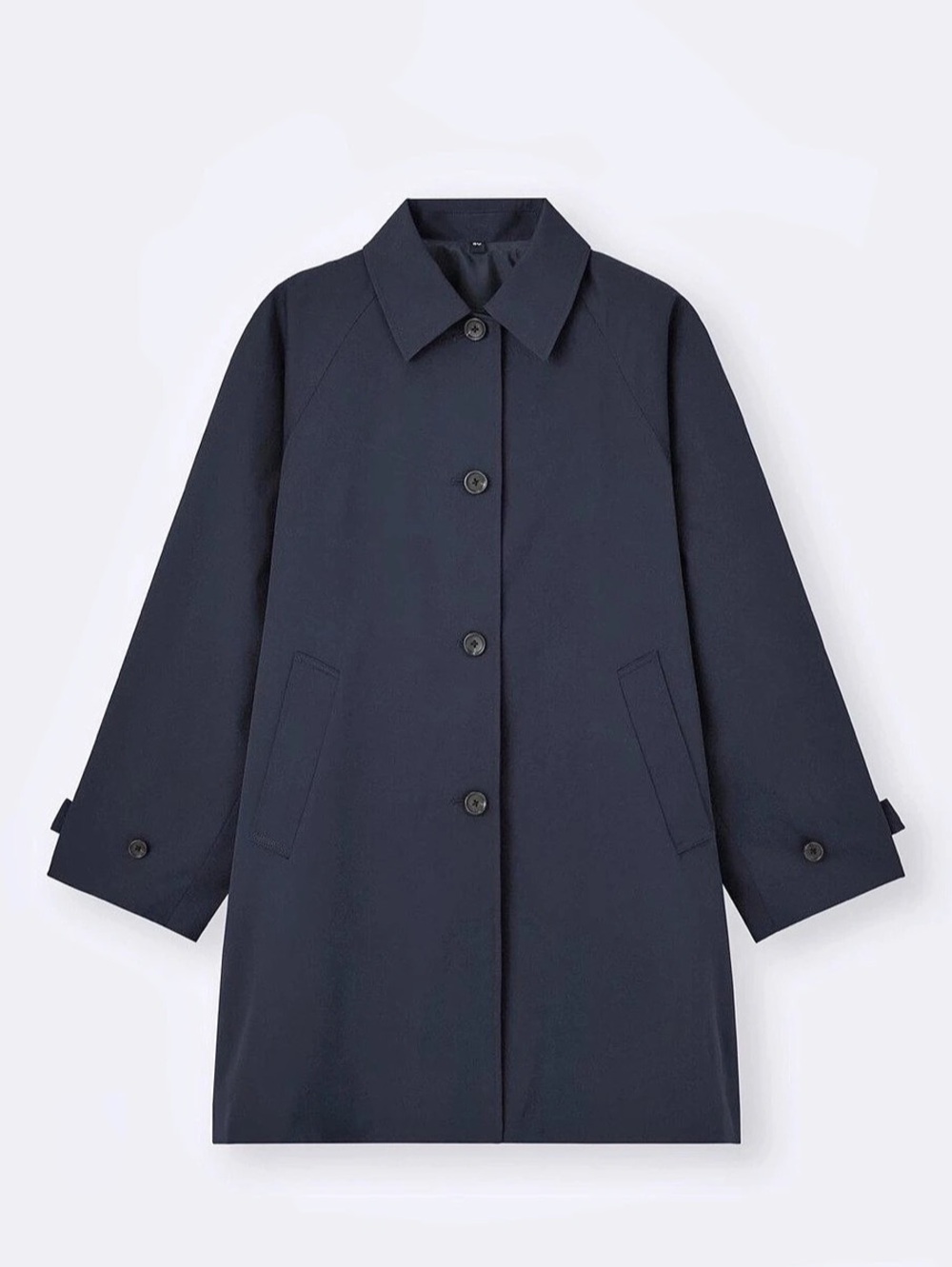 GU Balmacaan A-Line Half Coat Women's Black